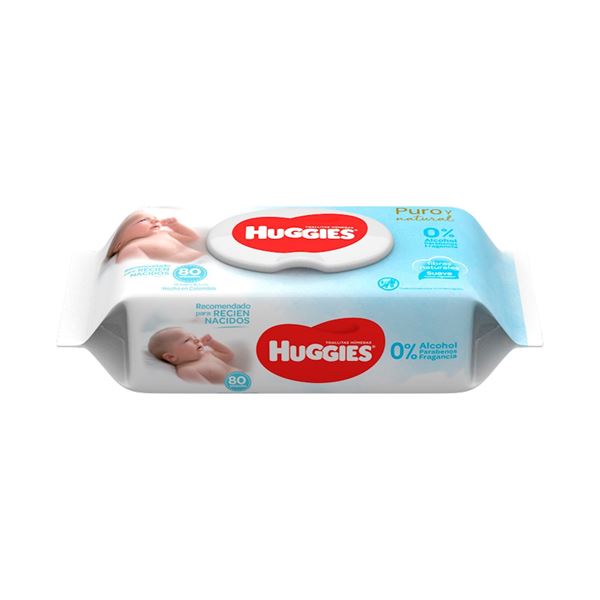 TOALLITAS HUMEDAS HUGGIES RECIEN NACIDO 80 PZA.