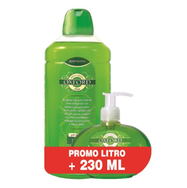 Imagen de OXFORD JABON LIQUIDO ALOE  1000+230 VAL PROMO