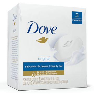 Imagen de DOVE - JABON - ORIGINAL - X 3 - X 90 GRS