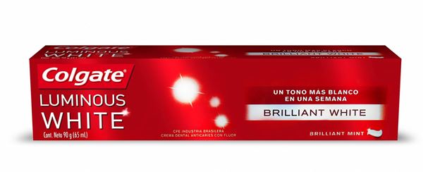 Imagen de COLGATE - CREMA DENTAL - LUMINOUS WHITE - 90 GRS - ****