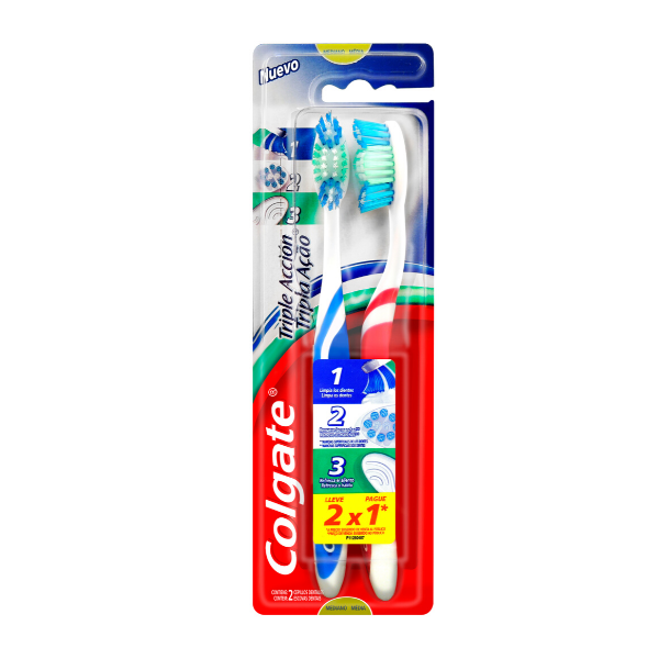 Imagen de COLGATE - CEPILLO DIENTES - TRIPLE ACCION - PACK X 2
