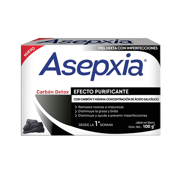 Imagen de ASEPXIA - JABON - 100 GRS - CARBON