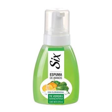 Imagen de SIX - ESPUMA DE MANOS - TE VERDE & MANDARINA - 270