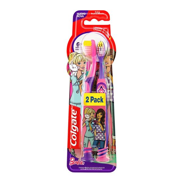  COLGATE - CEPILLO - SMILE - 6 + AÑOS - BARBIE - PACK X 2