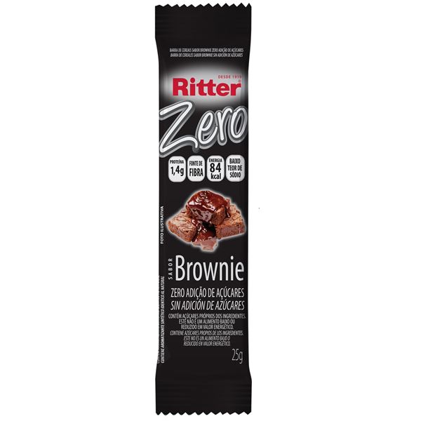 RITTER - BARRA CEREAL - ZERO BROWNIE 