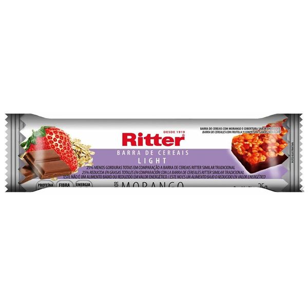 RITTER - BARRA CEREAL - LIGHT FRUTILLA-CHOCOLATE