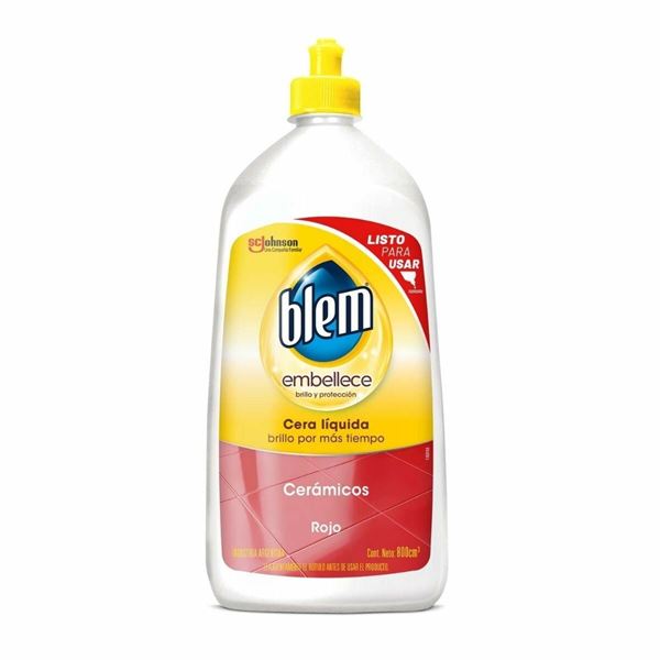 BLEM - CERA LIQ - AUTOBRILLO - ROJO - 800 ML