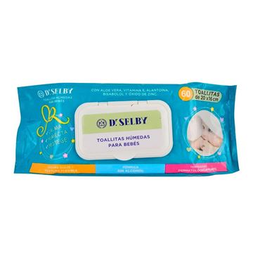 SELBY - TOALLITAS HUMEDAS - BEBE - 60 UNIDADES