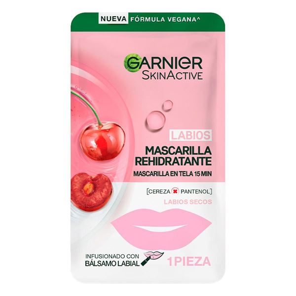 GARNIER - SKIN ACTIVE - MASCARILLA - LABIOS - CHERRY
