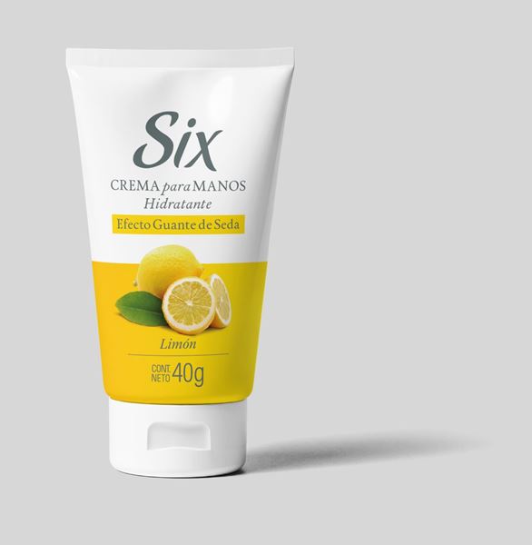 SIX - CREMA HIDRATANTE - PARA MANOS - MINI - LIMÓN - 40 G