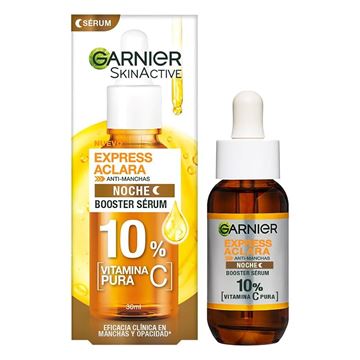 GARNIER - SKIN ACTIVE - SERUM - ACLARA - VIT C - NOCHE 30ML