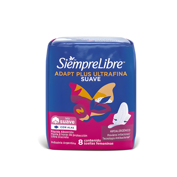 SIEMPRE LIBRE - ADAPT PLUS ALAS X 8