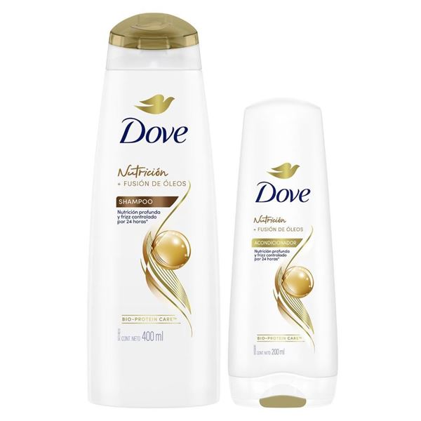 DOVE - PCK - SH OLEO NUT 400 ML + ACO 200 ML - D**