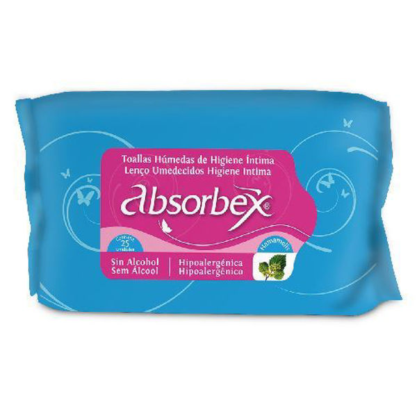 Imagen de ABSORBEX - TOALLAS HUMEDAS - INTIMA - X 25