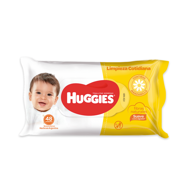 Imagen de HUGGIES - TOALLITAS HUMEDAS - LIMP. COTIDIANA - 48 UN.