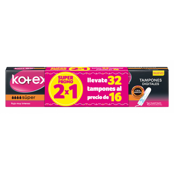 Imagen de KOTEX - TAMPONES - SUPER - PCK - 40 UN
