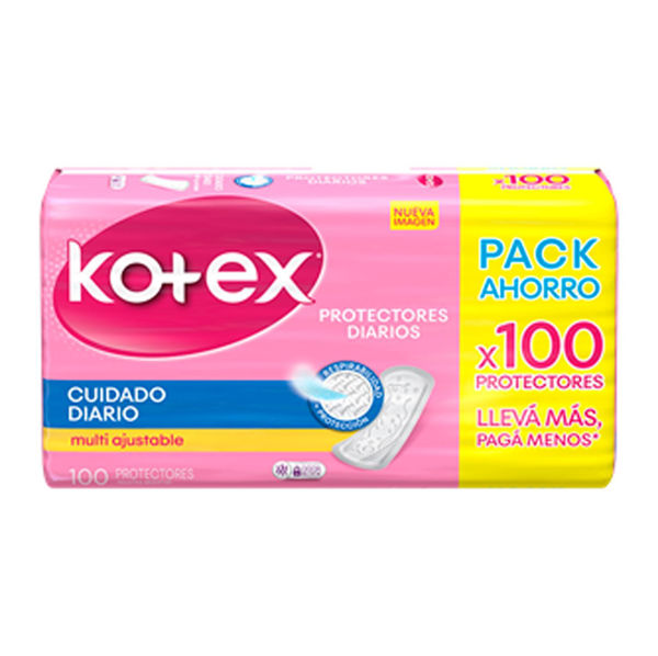 Imagen de KOTEX - PROT DIARIO - MULTIESTILO - 100 UNID