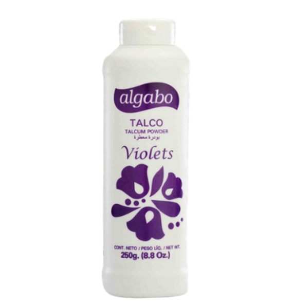 Imagen de ALGABO - TALCO -  PERFUMADO - VIOLETS  - TALQUERA - 250 GRS