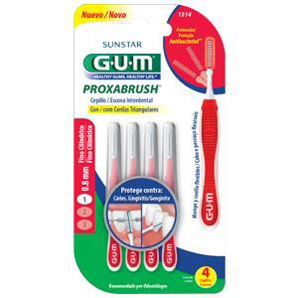 Imagen de GUM - 1314 - PROXABRUSH -  CEP. INT. - CILINDRICO - 4 UNID -