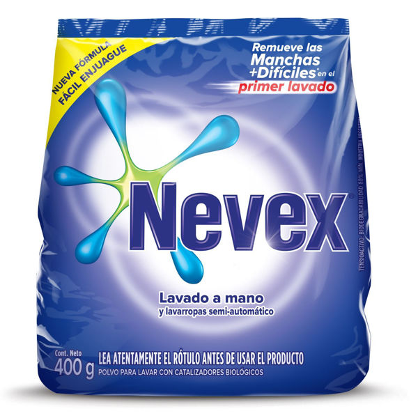 Imagen de NEVEX - ROPA - POLVO - 400 GR - LAVADO A MANO REGULAR - D**