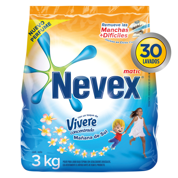 Imagen de NEVEX - ROPA - POLVO - 3 KG - TQ VIV CONC MAN - SOL - D**