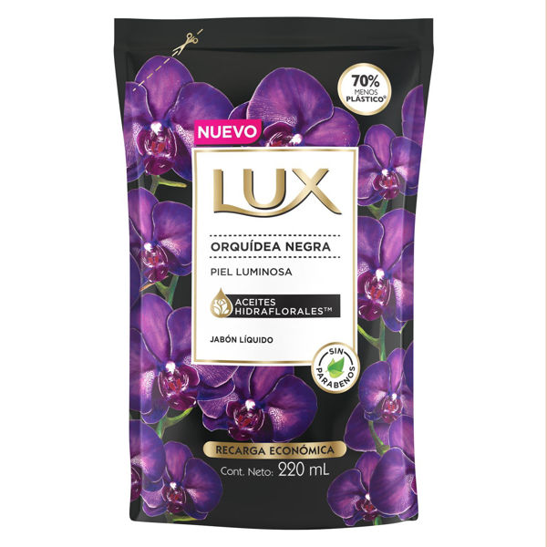 Imagen de LUX - JABON LIQUIDO - ORQUIDEA NEGRA - DYP - 220 ML - D**