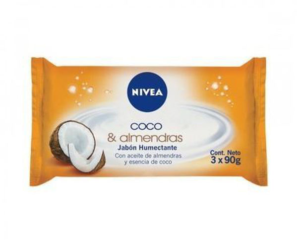 Imagen de NIVEA - JABON - COCO & ALMENDRAS - 3 X 90 GRS - D**