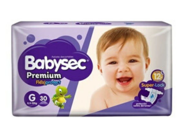 Imagen de BABYSEC - PAÑAL - PREMIUM - FLEXIPROTECT - G X 30 U