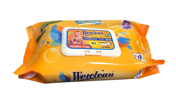 Imagen de WETCLEAN - TOA HUMEDAS BEBE - PCK X 60 - CON ALOE -  D**