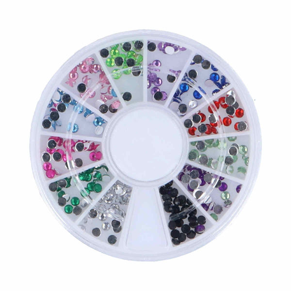 Imagen de PIEDRAS - APLIQUE UÑAS - COLORES - RUEDA - ER9019