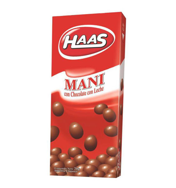 Imagen de HAAS - MANI - CHOCOLATE & LECHE - 70 GRS - D**