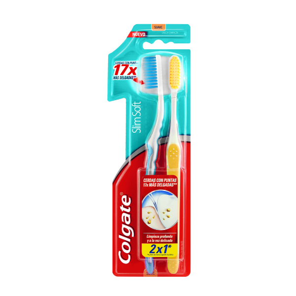 Imagen de COLGATE - CEPILLO DIENTES - SLIM SOFT - PACK X 2 - D**
