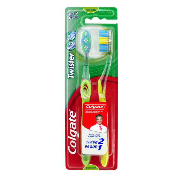 Imagen de COLGATE - CEPILLO DIENTES - TWISTER FRESH - PACK X 2 - ****