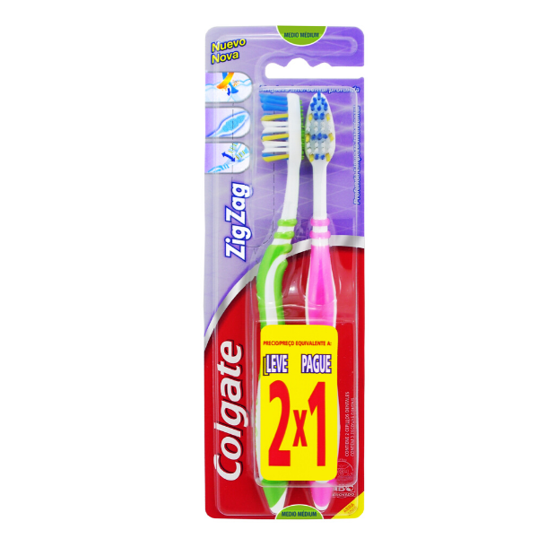 Imagen de COLGATE - CEPILLO DIENTES - ZIGZAG - 2 X 1 - ****