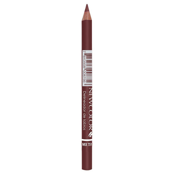 Imagen de NEWCOLOR - LAPIZ DELINEADOR LABIOS - N° 751 - MARRON MIX - X