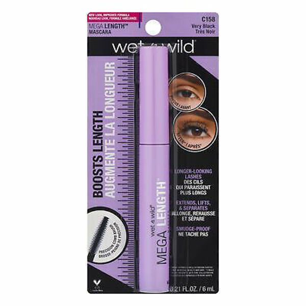 Imagen de WET N WILD - C158 - MASCARA PESTAÑAS - VERY BLACK - MEGA LEN