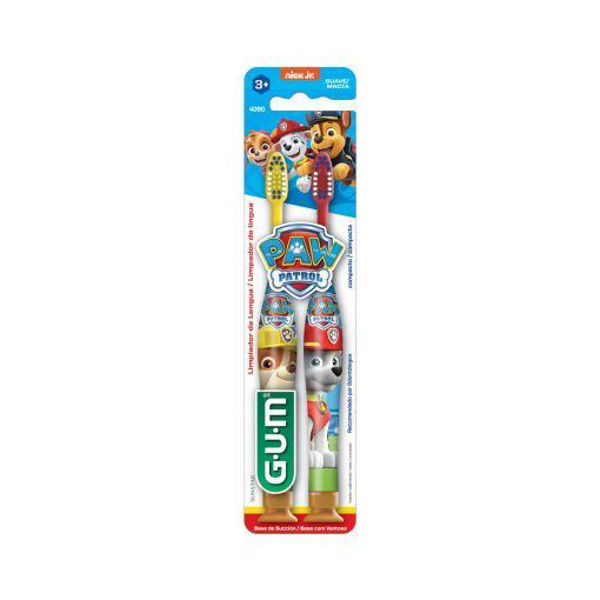 GUM - 4060PP - CEPILLO DENTAL - NIÑO - PAW PATROL - SUAV- 2U 