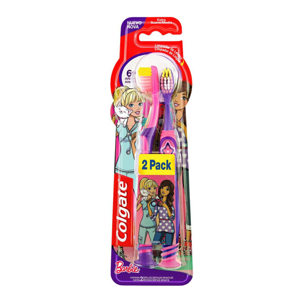  COLGATE - CEPILLO - SMILE - 6 + AÑOS - BARBIE - PACK X 2