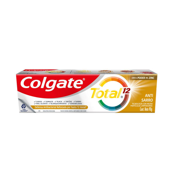  COLGATE - CREMA DENTAL - TOTAL 12 - ANTISARRO - 90 GRS.
