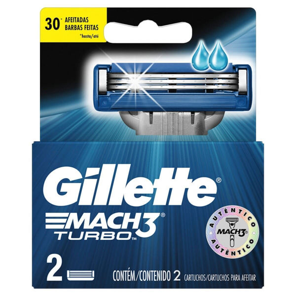  GILLETTE - MACH 3 - TURBO - REPUESTO X 2