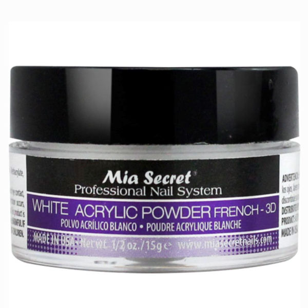 MIA SECRET - POLVO ACRILICO - BLANCO - 15 GRS