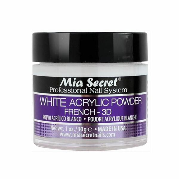 MIA SECRET - POLVO ACRILICO - BLANCO - 30 GRS