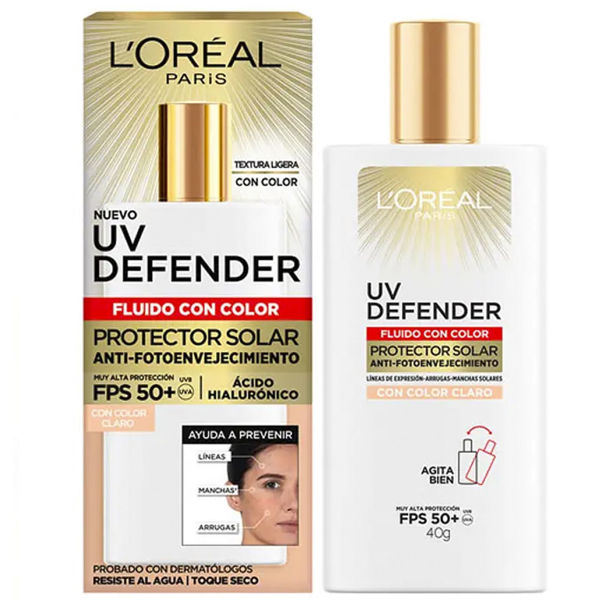 Loreal - UV DEF - CREMA - FPS 50 - FLUIDO - 40 GRS - CLARA 