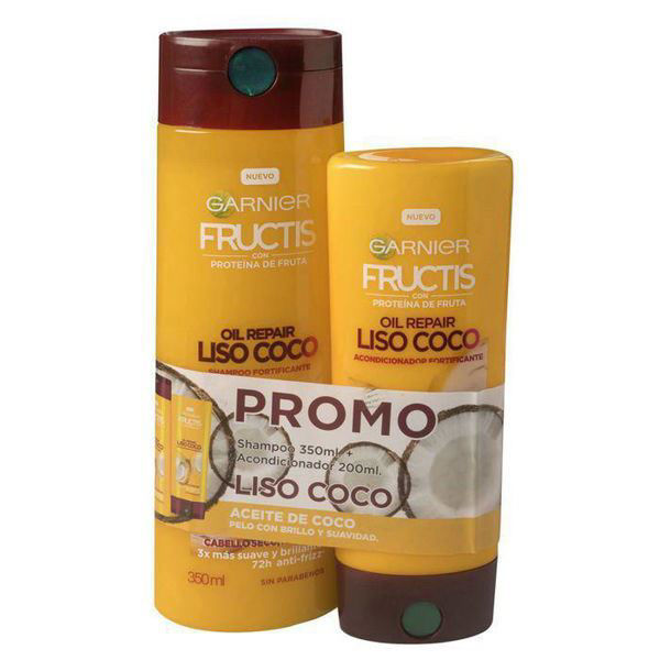 FRUCTIS - PCK - SH + ACO - LISO COCO - 350 ml + 200 ml