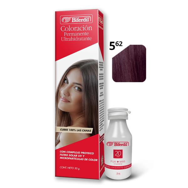BIFERDIL - COLORACION - POMO - Nº 5.62