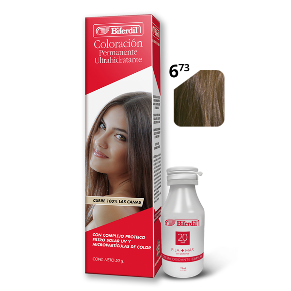 BIFERDIL - COLORACION - POMO - Nº 6.73