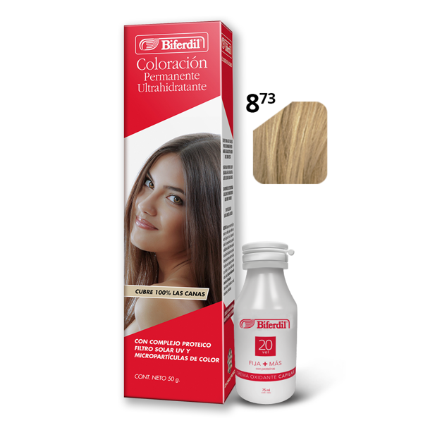 BIFERDIL - COLORACION - POMO - Nº 8.73