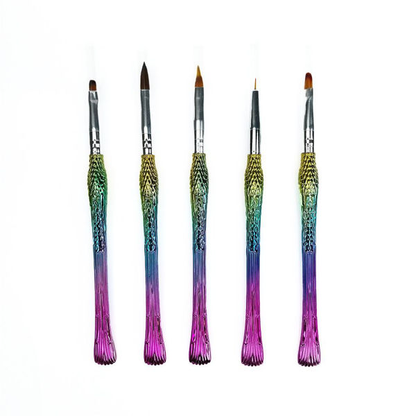 SET 5 - PINCELES - MANICURA - MANGO - PEZ - ER9036