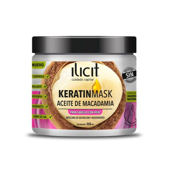 ILICIT - MASCARA - KERATINA - MACADAMI - 350 GRS
