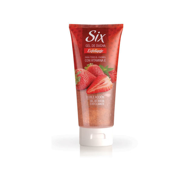 SIX - GEL DUCHA - EXFOLIANTE - 180 Grs - FRUTILLA